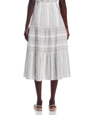 Luminous Tide Gauze Midi Skirt