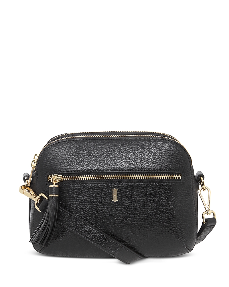Hobbs London Carlton Leather Crossbody In Black