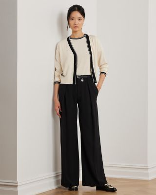Two Tone Short Sleeve Sweater 