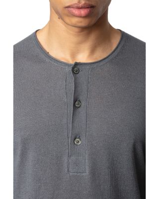 Signature Regular Fit Linen Henley  