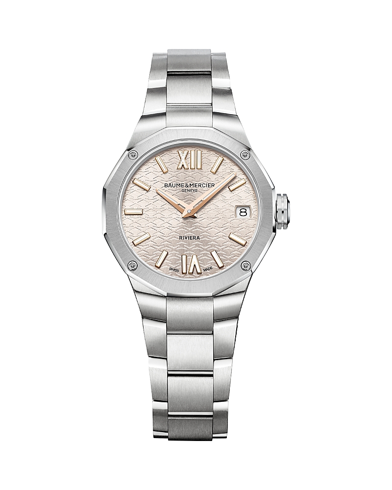 Baume & Mercier Riviera Watch, 33mm In Silver/silver