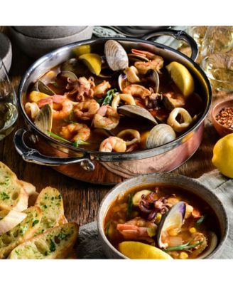 CopperBond&reg; 3.5-Quart Induction Copper Sauteuse Braiser with Lid