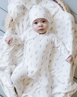  Unisex Cotton Ribbed Zipper Footie - Baby