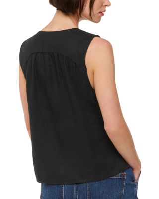 Laura Linen V Neck Vest