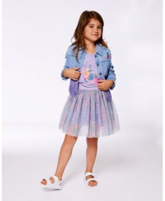 Girls' Printed Mesh Skirt - Little Kid