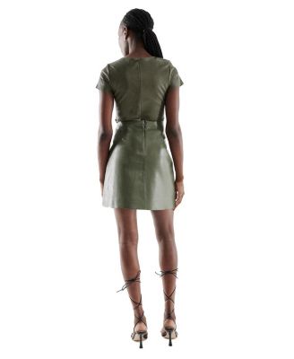 Dallas Recycled Leather Skirt