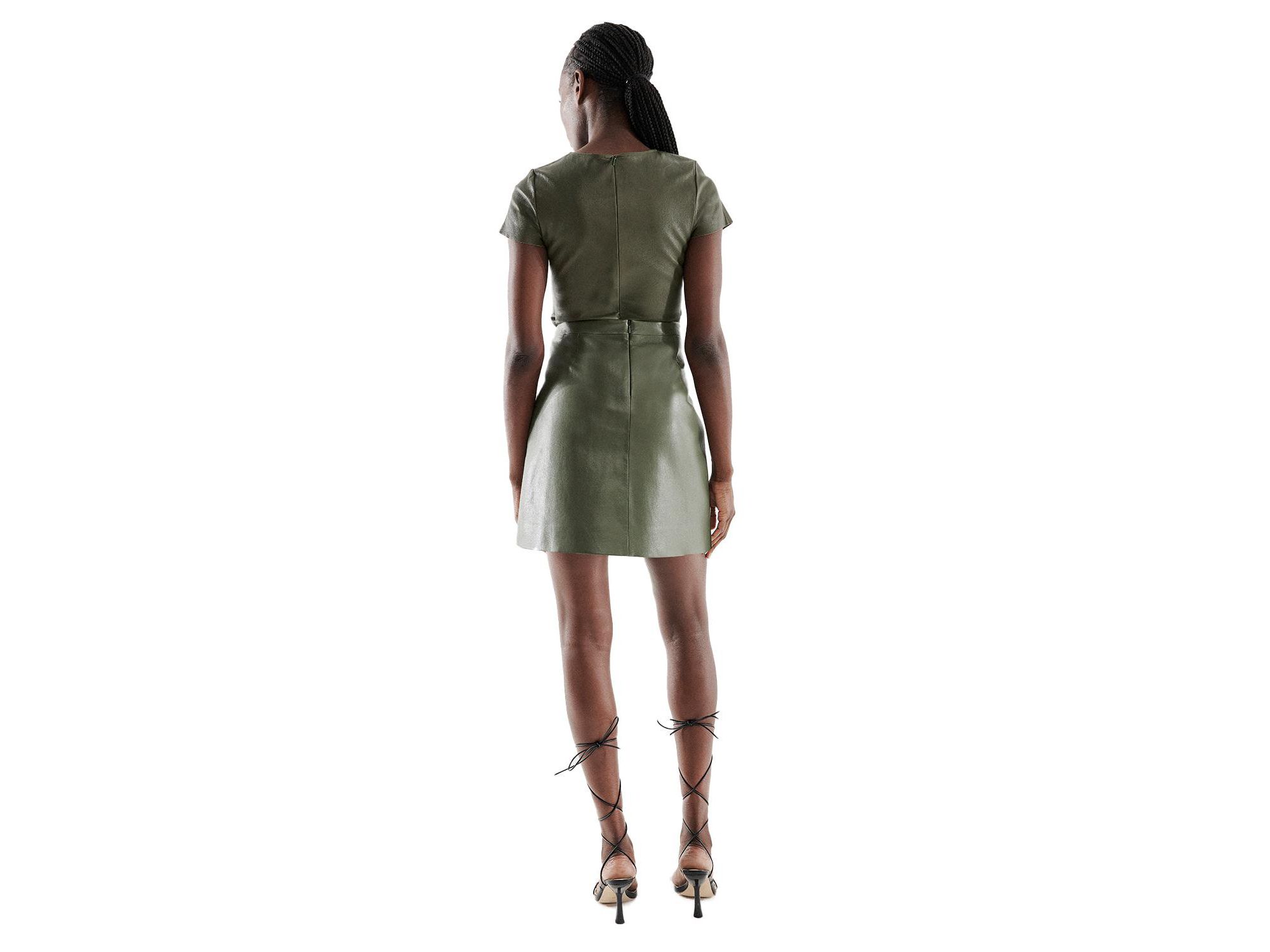 Dallas Recycled Leather Skirt — Image 3