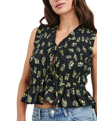 Martine Crinkled Cropped Top 