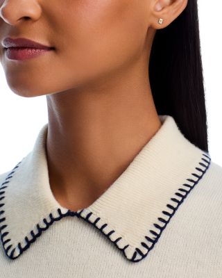 14K Yellow Gold Itty Bitty Symbols Queen of Hearts Single Stud Earrings