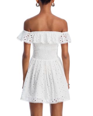 Eyelet Mini Dress - Exclusive