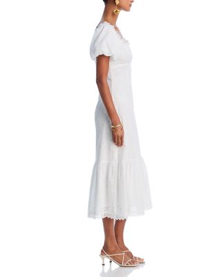Eyelet Midi Dress - Exclusive