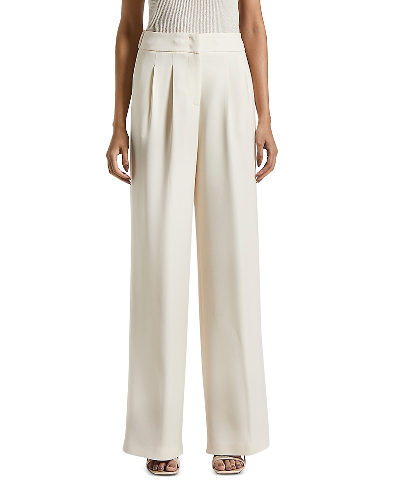 Peserico Pants With Pleats In Quartz Sand