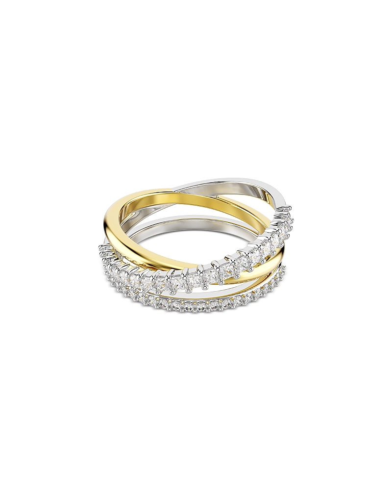 Swarovski Hyperbola Crystal Multi Row Ring In Two Tone