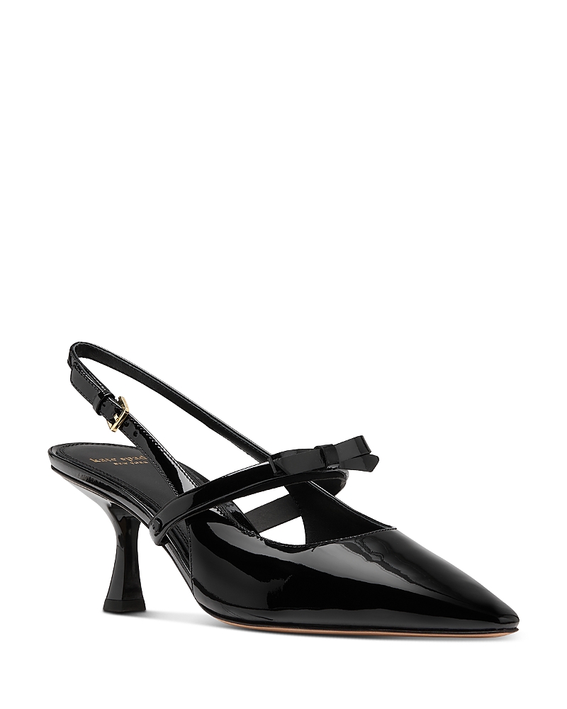 Kate Spade New York Carolina Pointed Toe Slingback Mary Jane Pump In Black