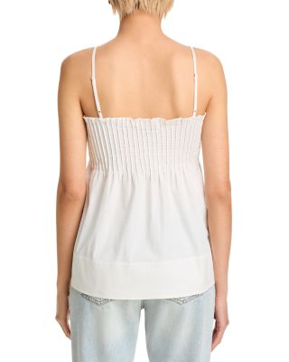 Asalia Poplin Pleated Top
