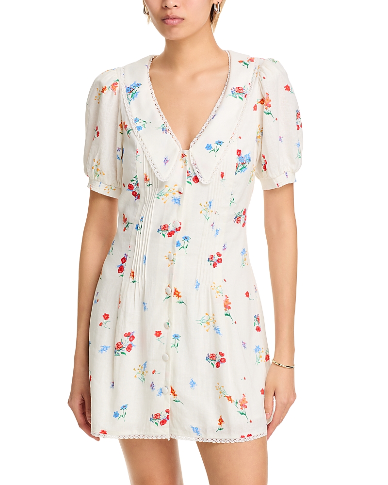 Shop Wayf Berkleigh Collar Mini Dress