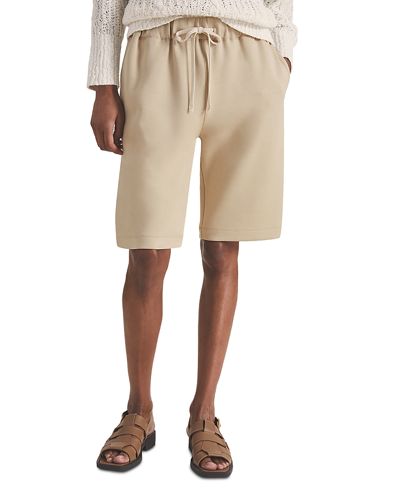 Shop Reiss Les 100 Ciels Longline Shorts In Sage
