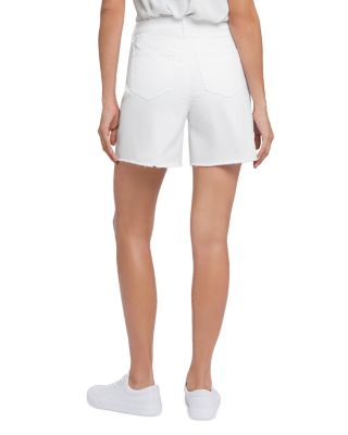 Berkyn Relaxed High Rise Jean Shorts in Optic White