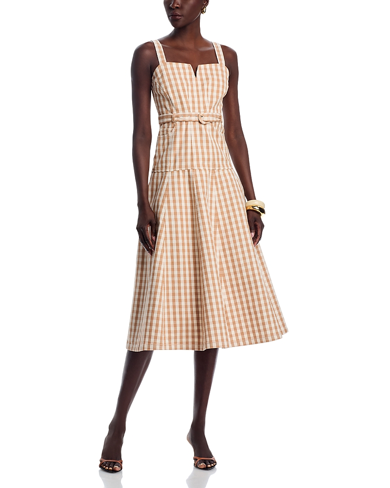 Cinq a Sept Tina Denim Gingham Dress