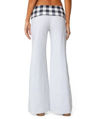 Beth Gingham Fold Over Pants