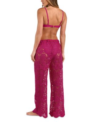 Geraldine Paisley Crochet Cover-Up Pants