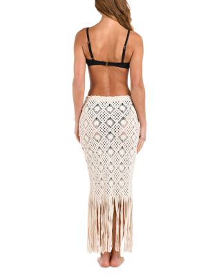 Majorie Diamond Crochet Cover Up Skirt