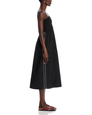 Kit Smocked Poplin Midi Dress