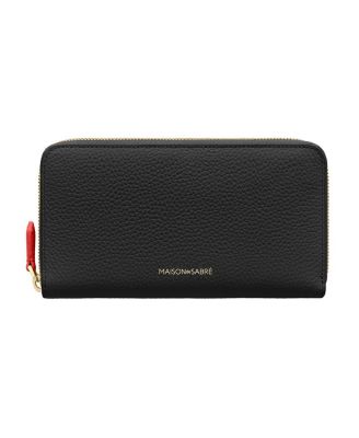 Long Leather Zip Wallet