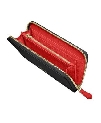 Long Leather Zip Wallet