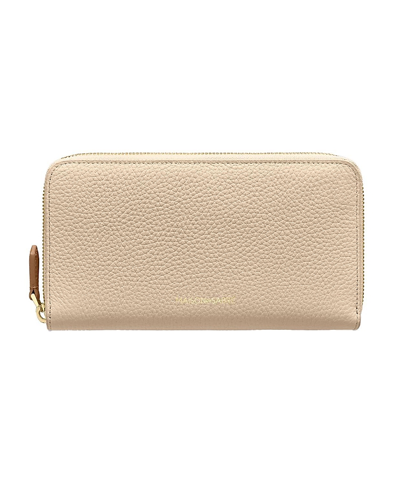 Maison De Sabre Long Leather Zip Wallet