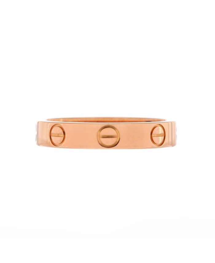 Love Wedding Band Ring 18K Rose Gold