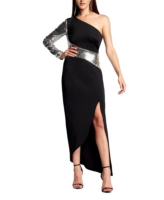 Foxie One-Shoulder Gown