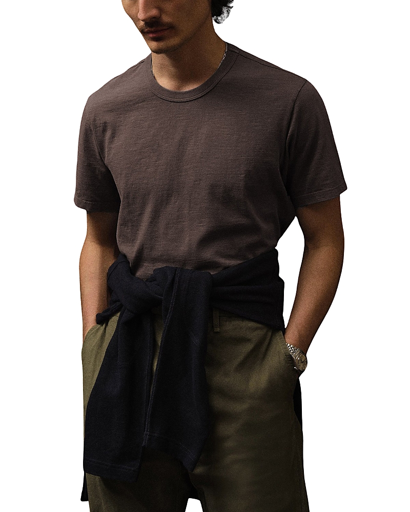 Buck Mason Slub Classic Tee In Brown