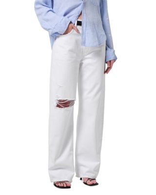 Ayla High Rise Baggy Jeans in Zinc