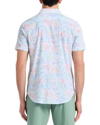 Passport Seersucker Classic Fit Button Down Shirt