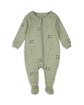 FIRSTS by petit lem - Boys' Golf Print Sleeper Footie - Baby