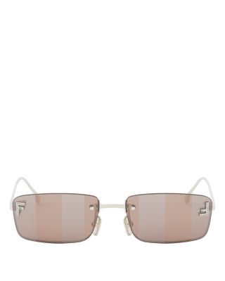 First Crystal Rectangle Sunglasses, 54mm