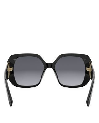 Tubogas Black Geometric Sunglasses, 54mm