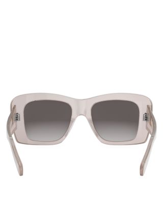 3 Dots Black Geometric Sunglasses, 53mm