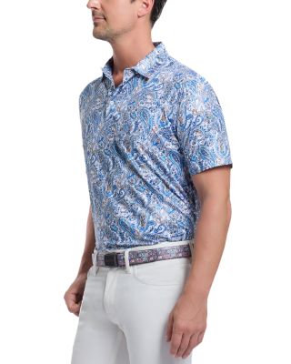 Matos Paisley Classic Fit Performance Polo Shirt