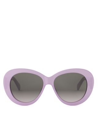 Triomphe Black Butterfly Sunglasses, 55mm