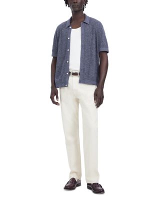 Marled Cotton Short Sleeve Shirt