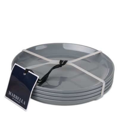 Marbella Melamine Stackable Appetizer Plate, Set of 4