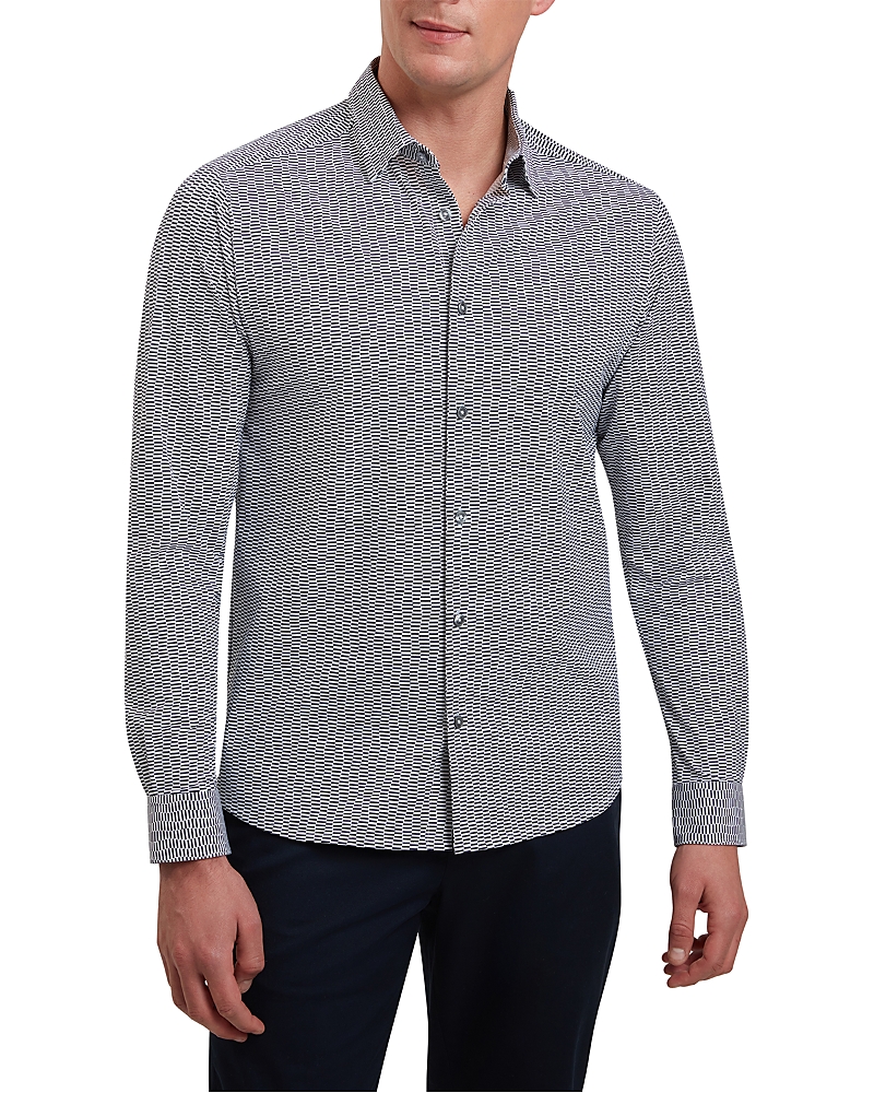 Ted Baker Wavey Regular Fit Geometric Shirt