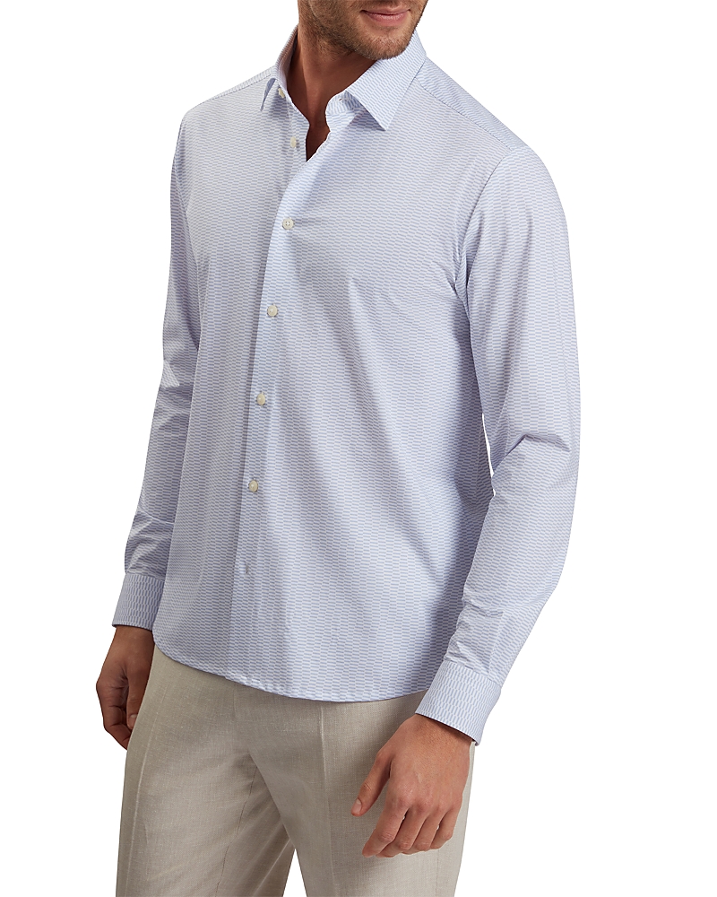 Ted Baker Wavey Regular Fit Geometric Shirt