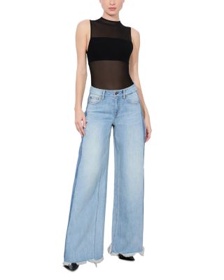 Bandeau Trim Mesh Bodysuit 