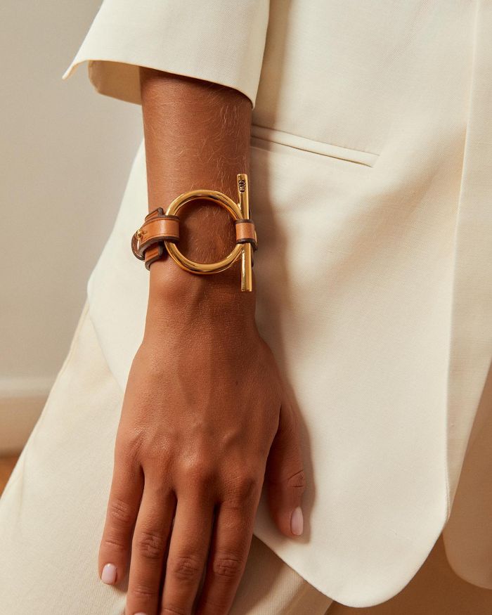 Omega Leather Bracelet
