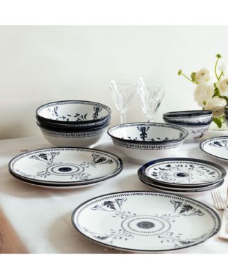 Bruges Blue Porcelain Salad Plate, Set of 4