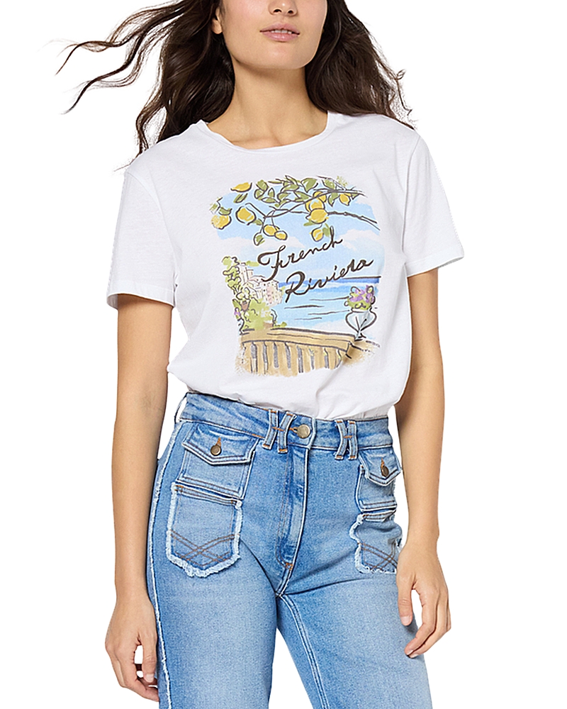 GERARD DAREL GRACIE COTTON GRAPHIC TEE
