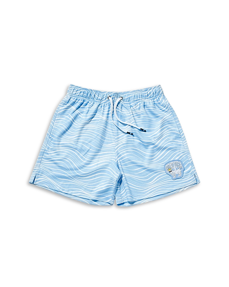 Goat Usa Boys' Wave Jacquard Mesh Shorts - Little Kid, Big Kid